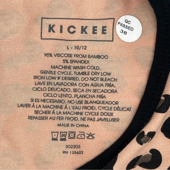 KicKee Long Sleeve Twirl Dress Sued Cheetah Animal Print UPF Girls L 10/12 - Picture 6 of 8